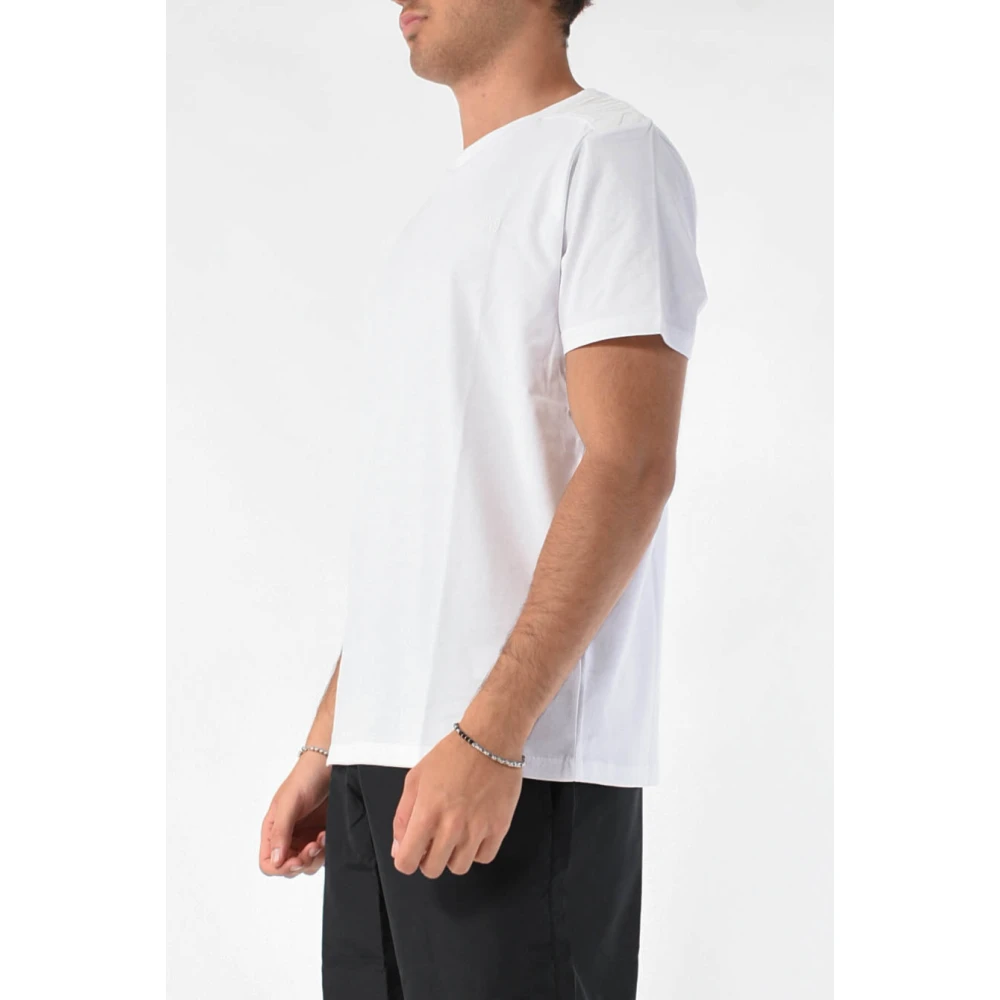 Moschino Katoenen T-shirt met logodetail White Heren