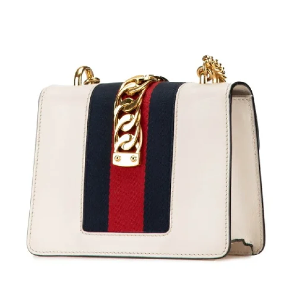 Gucci Vintage Pre-owned Leather gucci-bags White Dames