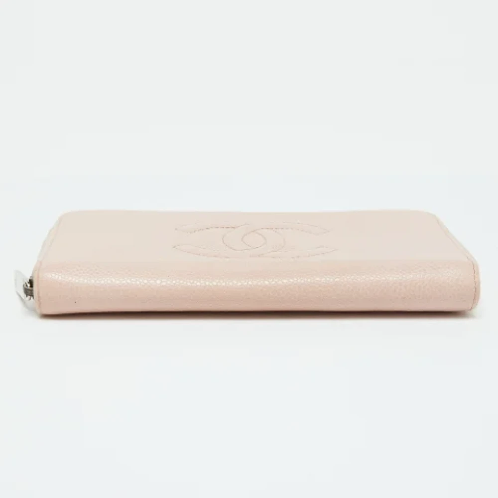 Chanel Vintage Pre-owned Leather wallets Pink Dames
