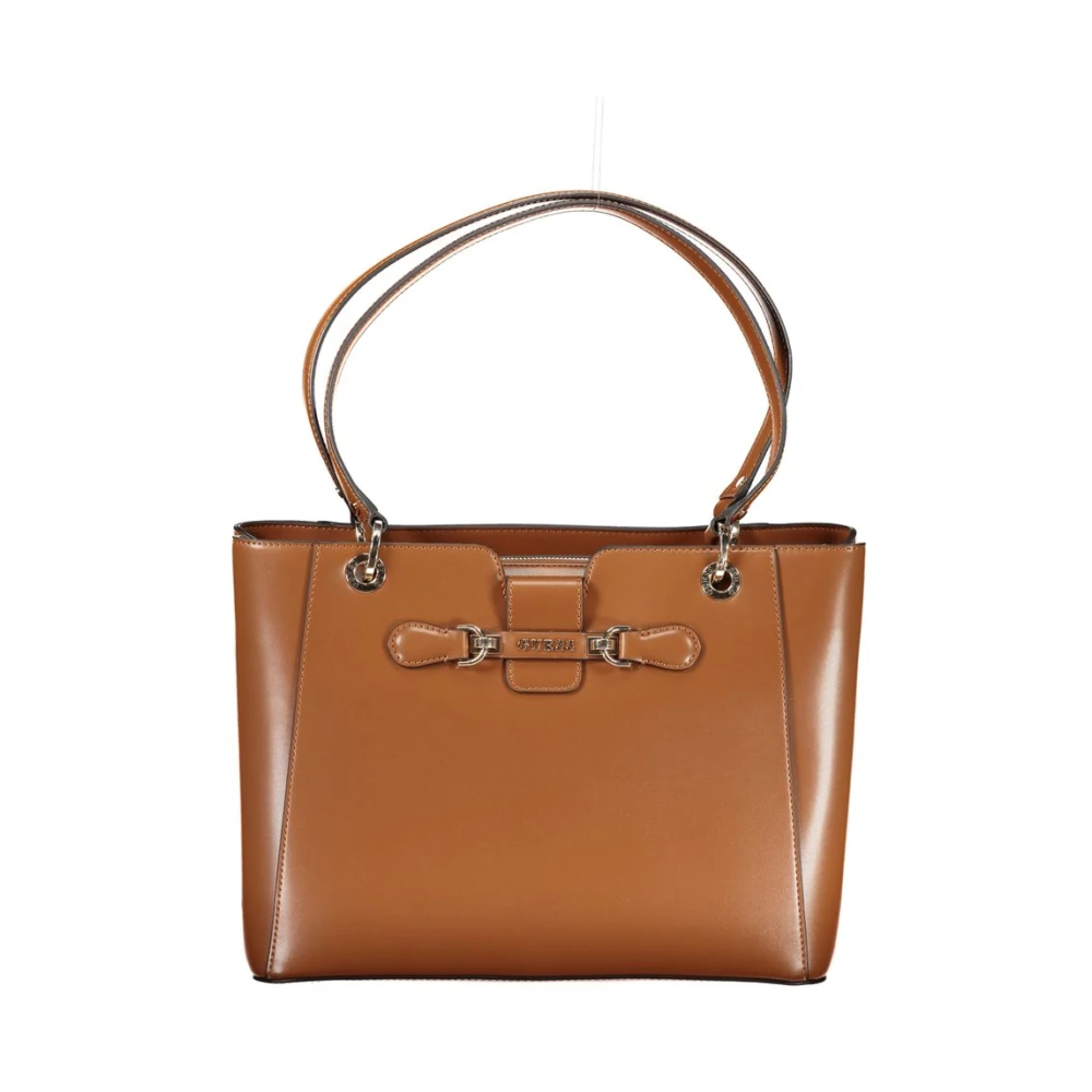 Guess Bruine Polyethyleen Handtas Brown Dames