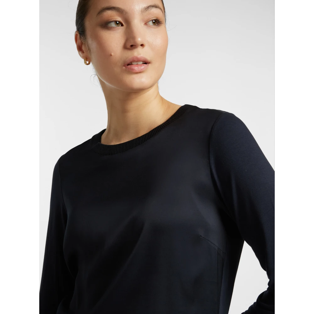 Elena Mirò Viscose T-shirt Blue Dames