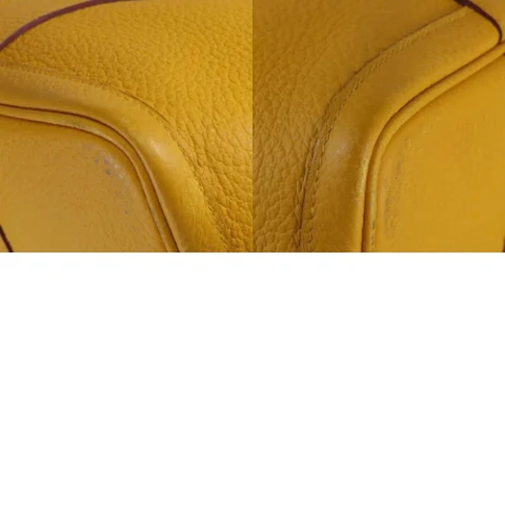 Hermès Vintage Pre-owned Leather totes Yellow Dames