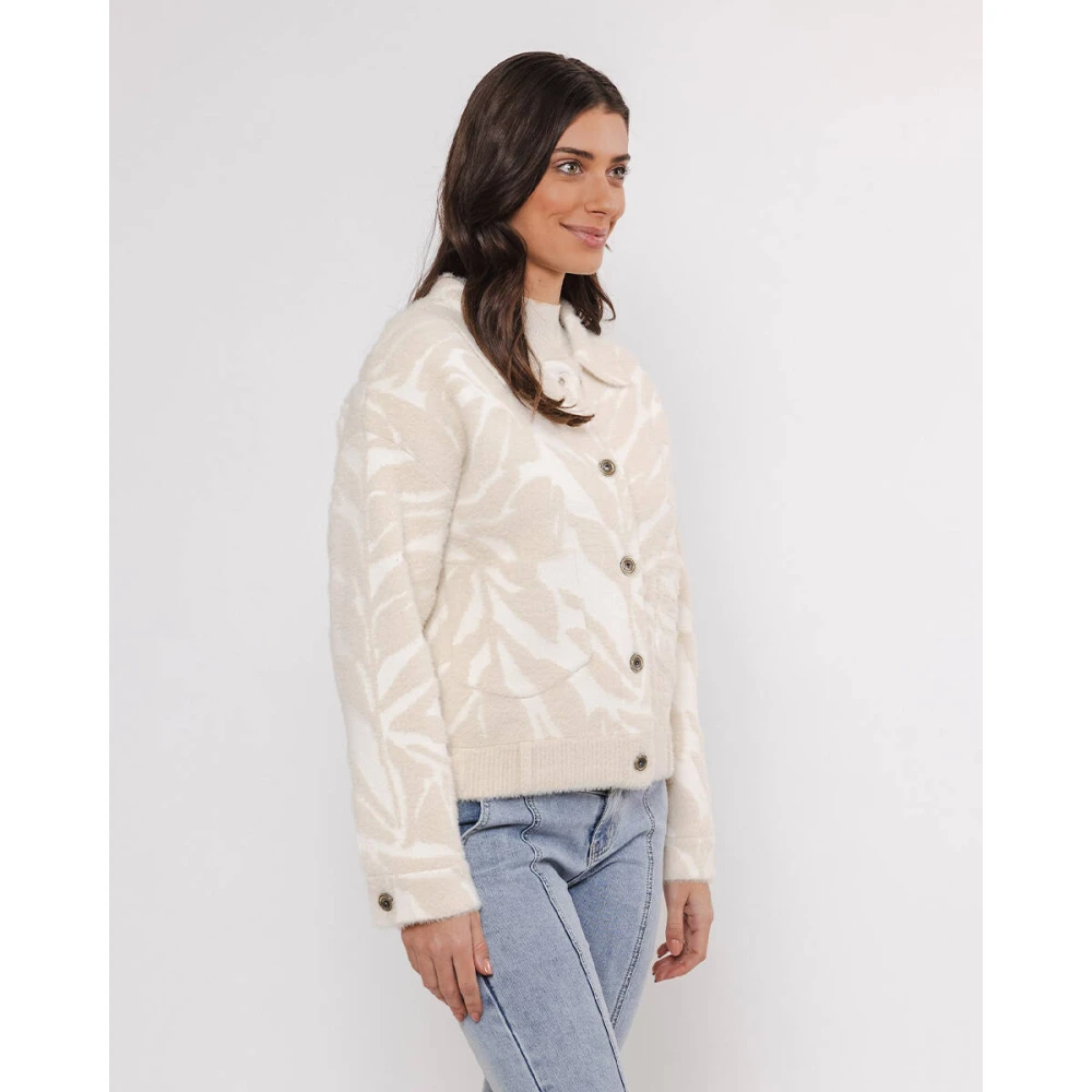 Rino&Pelle Bubbly Boxy Jacket Beige Dames
