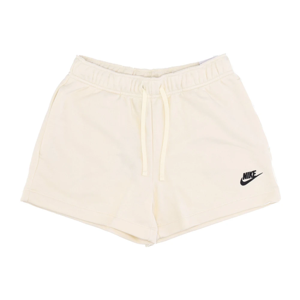 Nike Mid-Rise Club Fleece Shorts Beige Dames