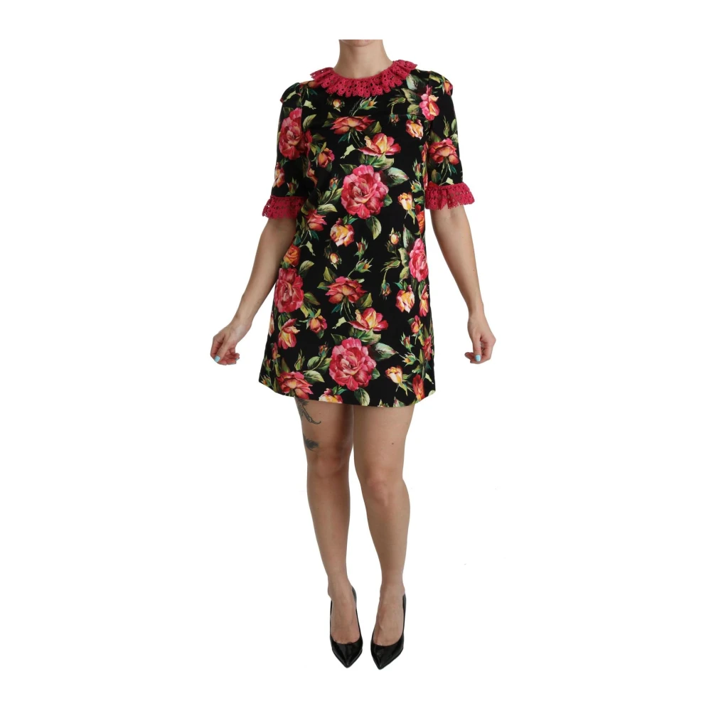 Dolce & Gabbana Women's Floralprint A-Line Shift Mini Dress