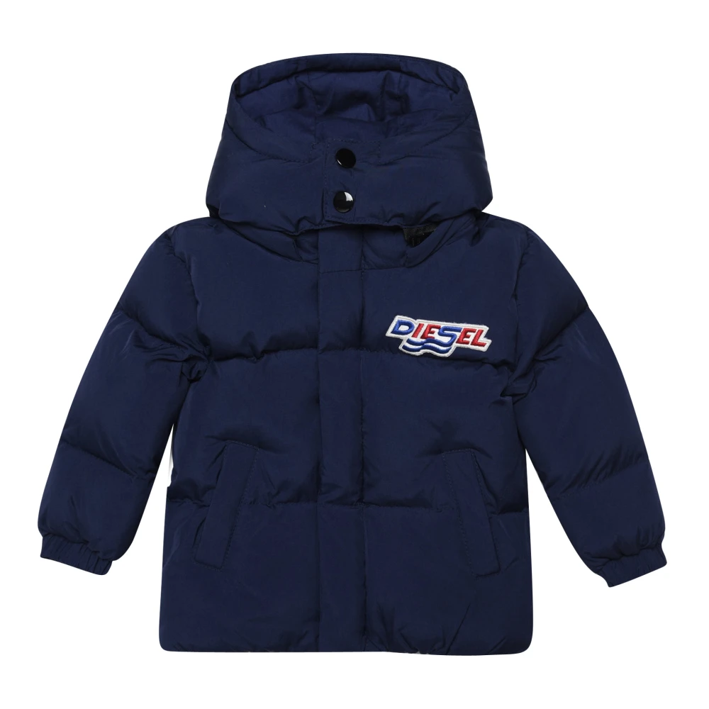 Diesel Boys Blue Winter Jackets, 18 M, Pre-Owned Jackets