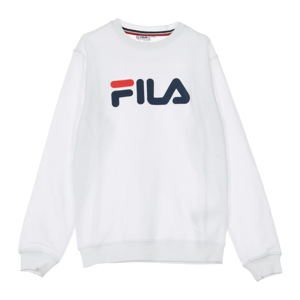 Fila Witte Crewneck Sweatshirt Lange Mouw White Heren