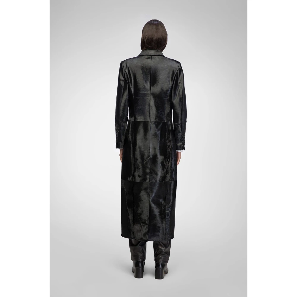 VSP Helene Zwarte Shearling Jas Black Dames