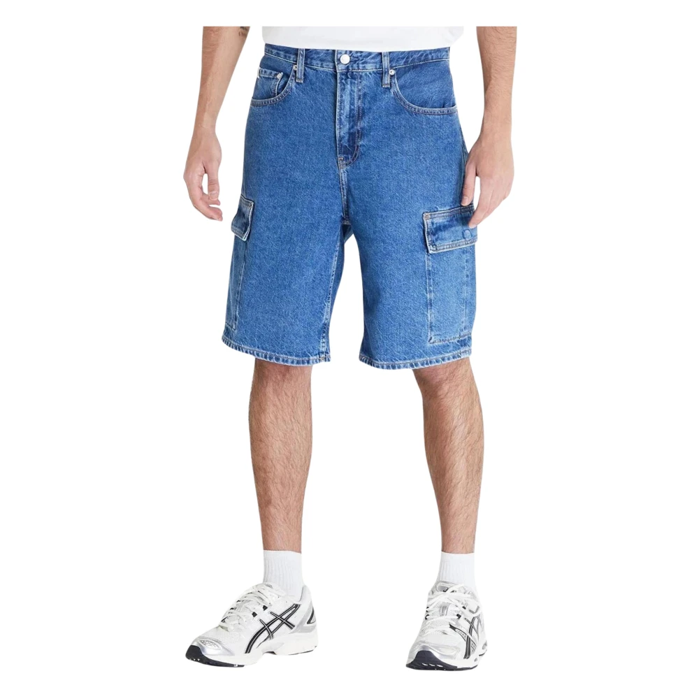 Calvin Klein Jeans Vintage Bermuda Denim Shorts Collectie Blue Heren