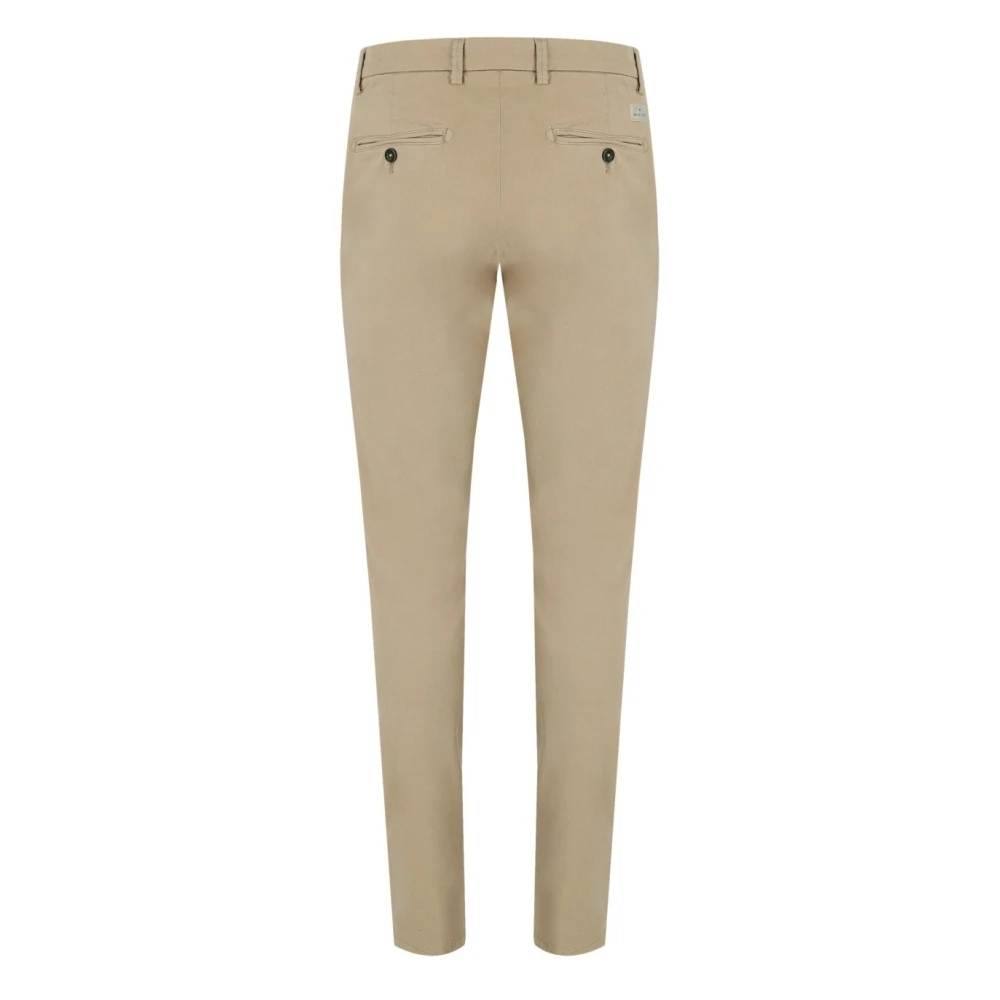 Manuel Ritz Beige Slim Fit Katoenen Broek Beige Heren