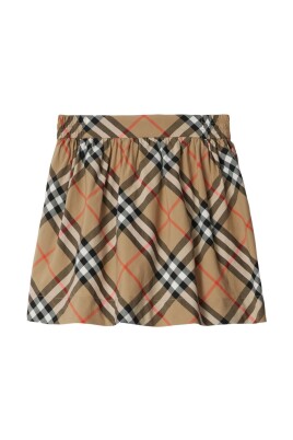 check-pattern-pleated-skirt-beige