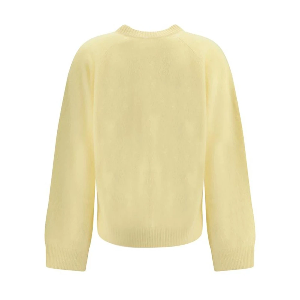 Lisa Yang Elegante Cashmere Vest met Geribbelde Details Yellow Dames