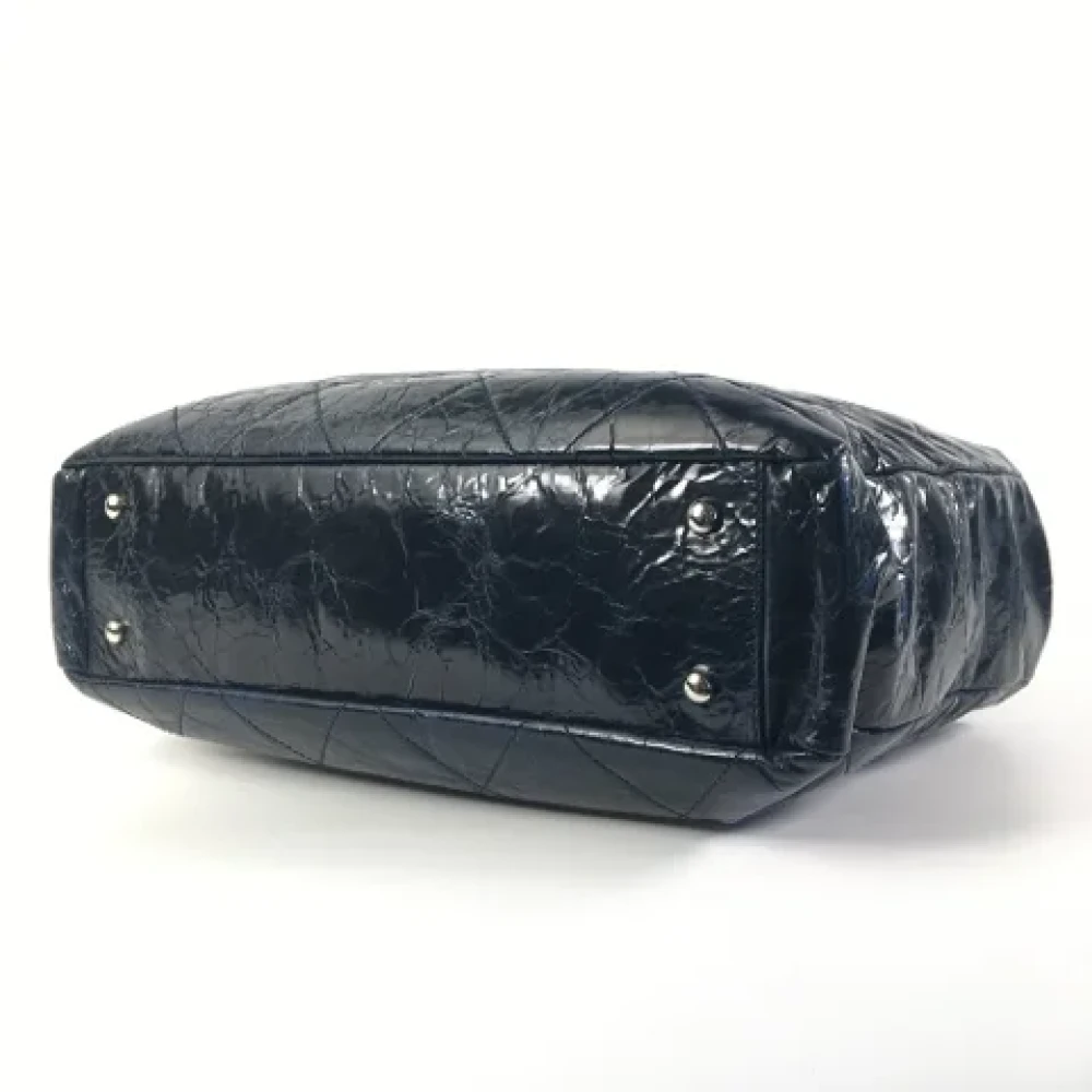 Chanel Vintage Pre-owned Fabric handbags Blue Dames