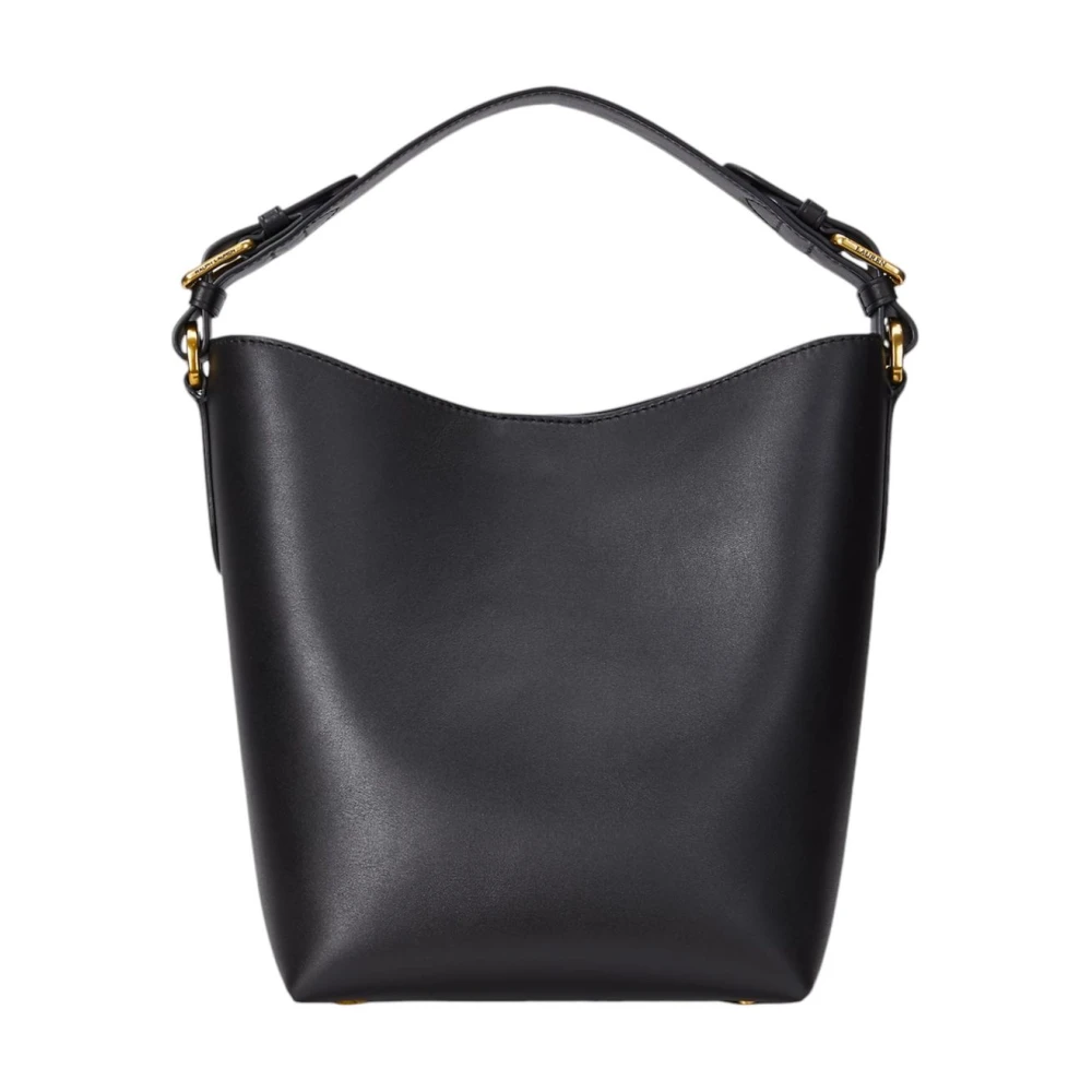 Ralph Lauren Dames Schoudertas Leer Stijlvol Model Black Dames