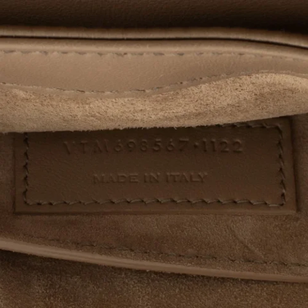 Yves Saint Laurent Vintage Pre-owned Suede handbags Brown Dames