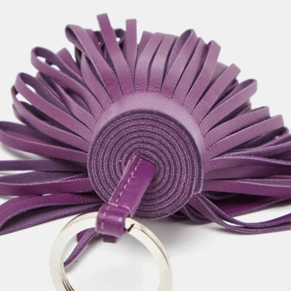 Hermès Vintage Pre-owned Leather key-holders Purple Dames