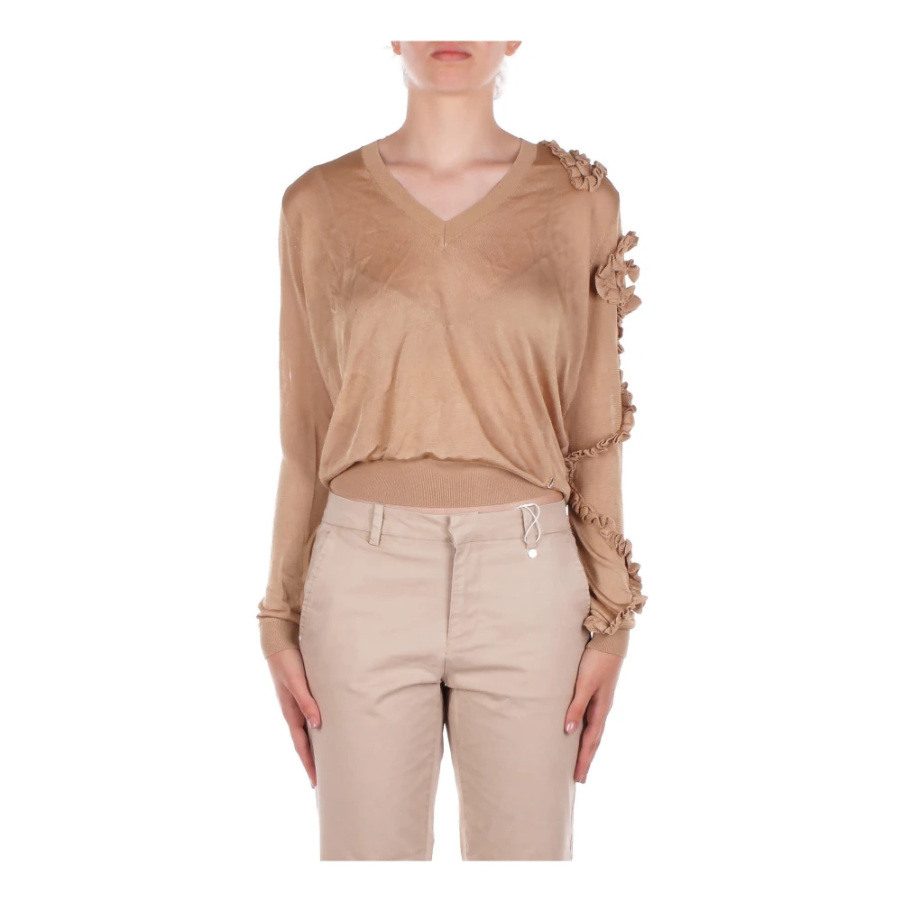 Knitwear > V-neck Knitwear - - Liu Jo - Modalova