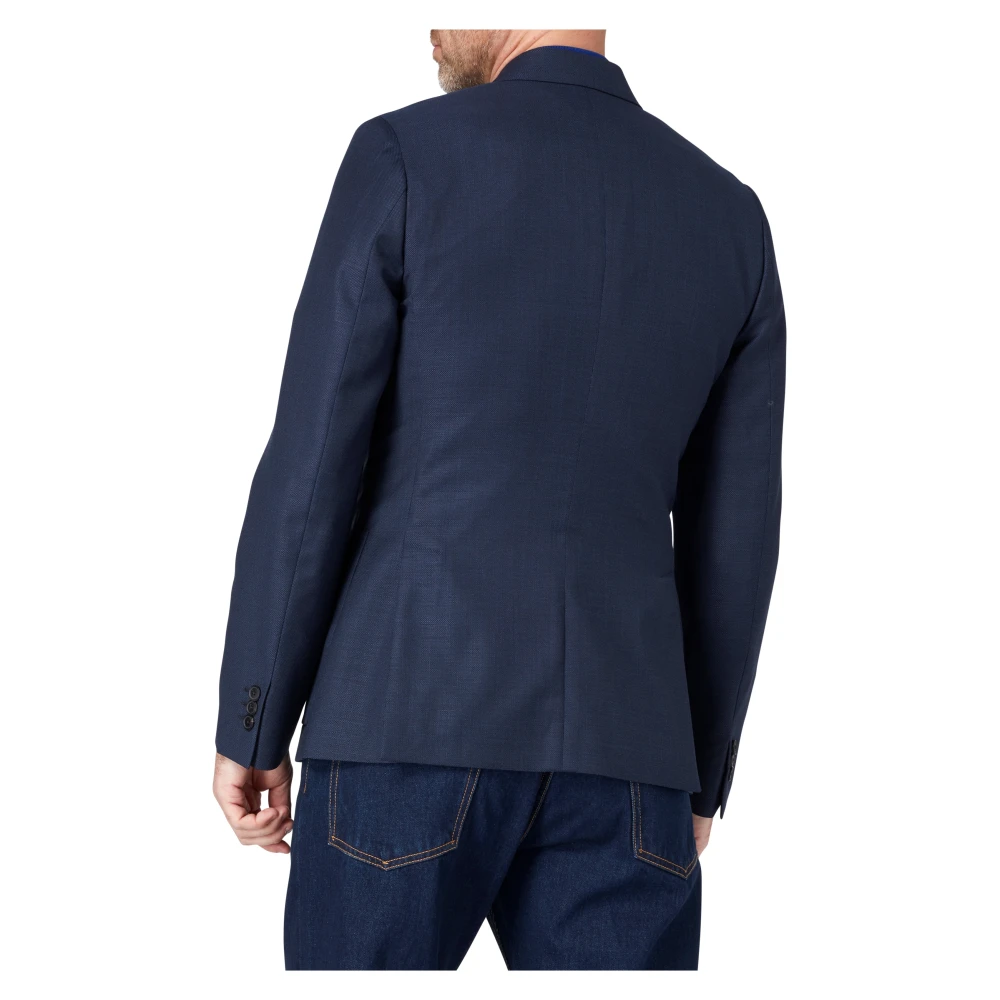 PS By Paul Smith Blauwe Wol Damesjas Blue Heren