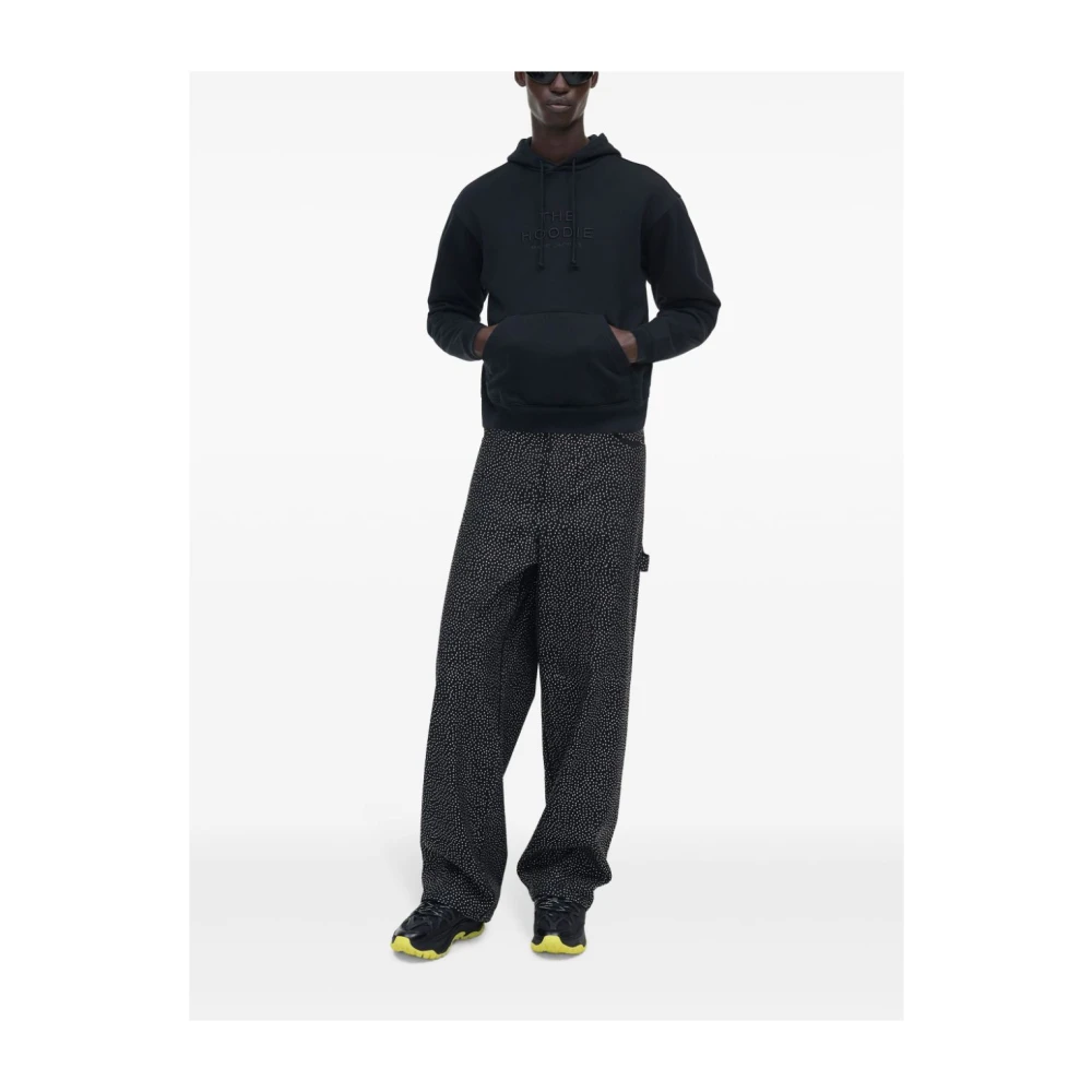 Marc Jacobs Zwarte Katoenen Hoodie met Logo Black Dames