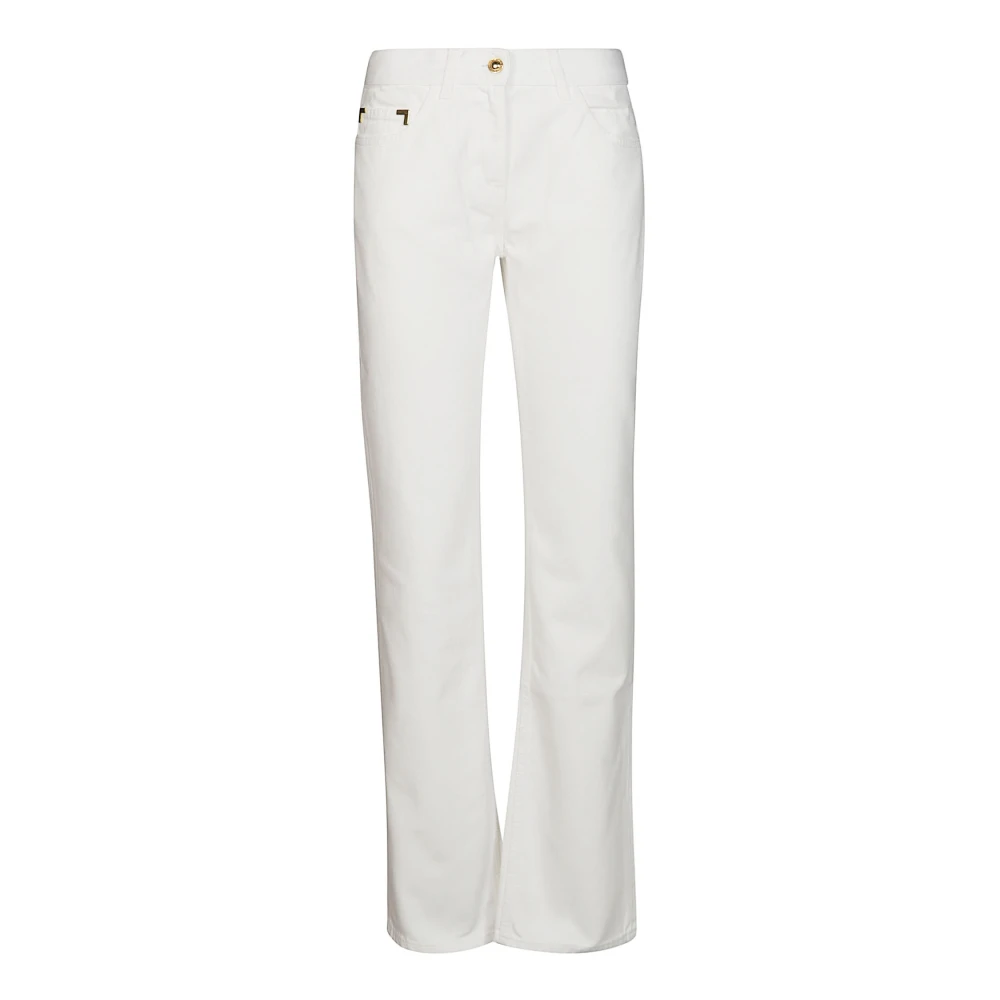 Palm Angels Witte denim jeans White Dames