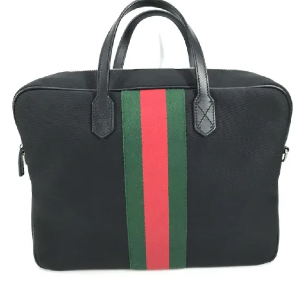 Gucci Vintage Pre-owned Leather gucci-bags Black Dames