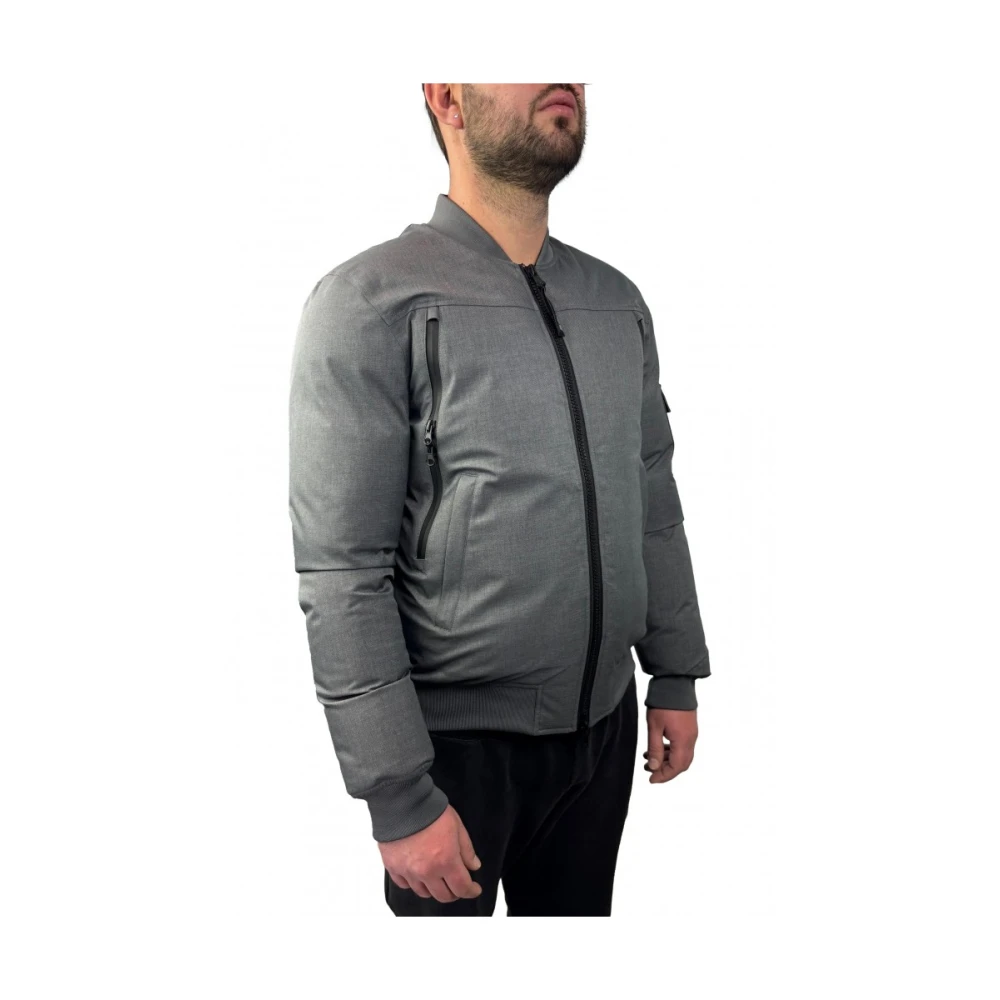 Pmds Jas met rits en zakken Gray Heren