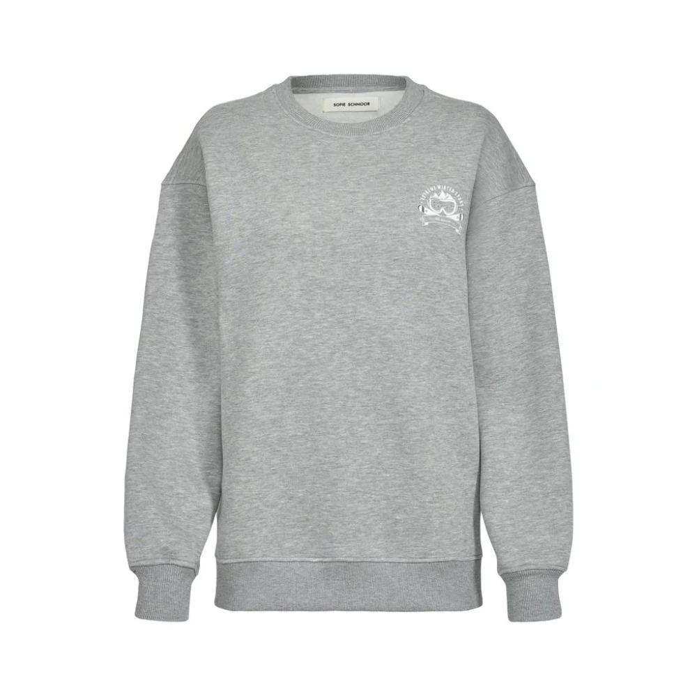 Sofie Schnoor Grijze Melange Ski Patrol Sweatshirt voor Dames Gray Dames