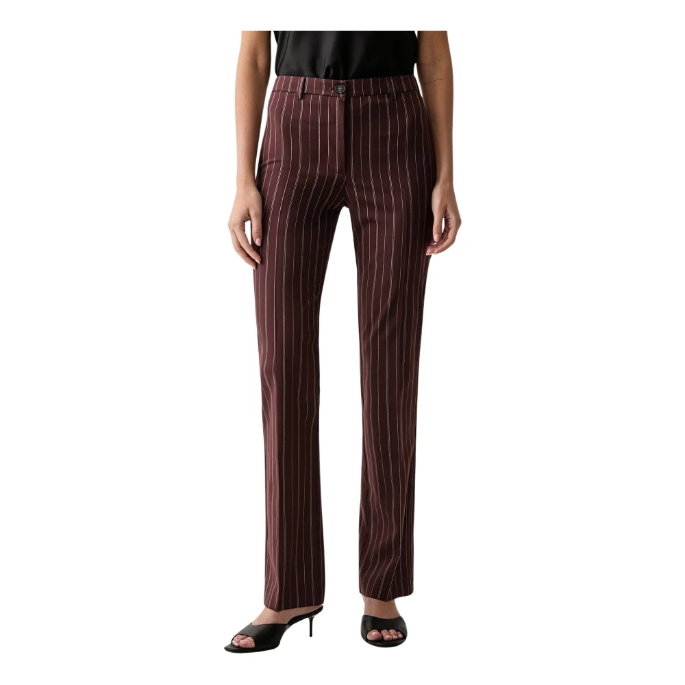 Patrizia Pepe Donna Marrone - Pantaloni Sartoriali Gessati - Trousers - M - Immagine 3