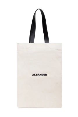 Logo-Print Canvas Tote Bag