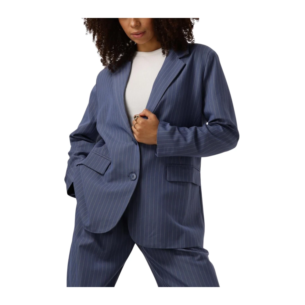 Ydence Gestreepte Blazer Elody Blue Dames