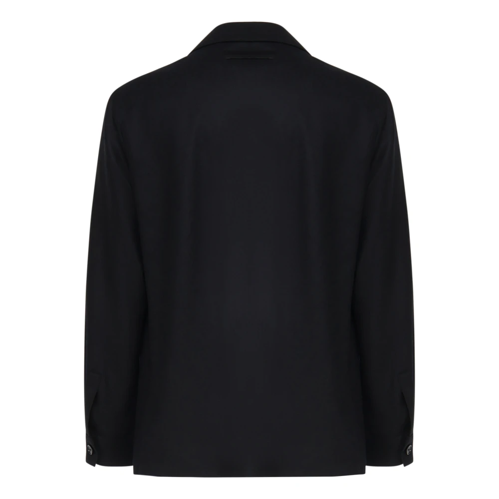 Ermenegildo Zegna Blauwe Wol Chore Jas Blue Heren