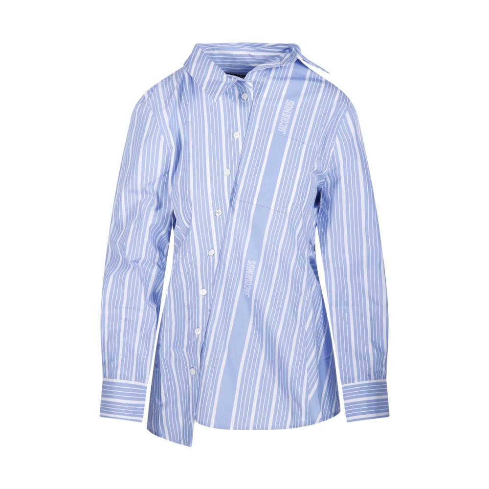 Jacquemus Blauw Gestreept Overhemd Pablo La Chemise Blue Dames