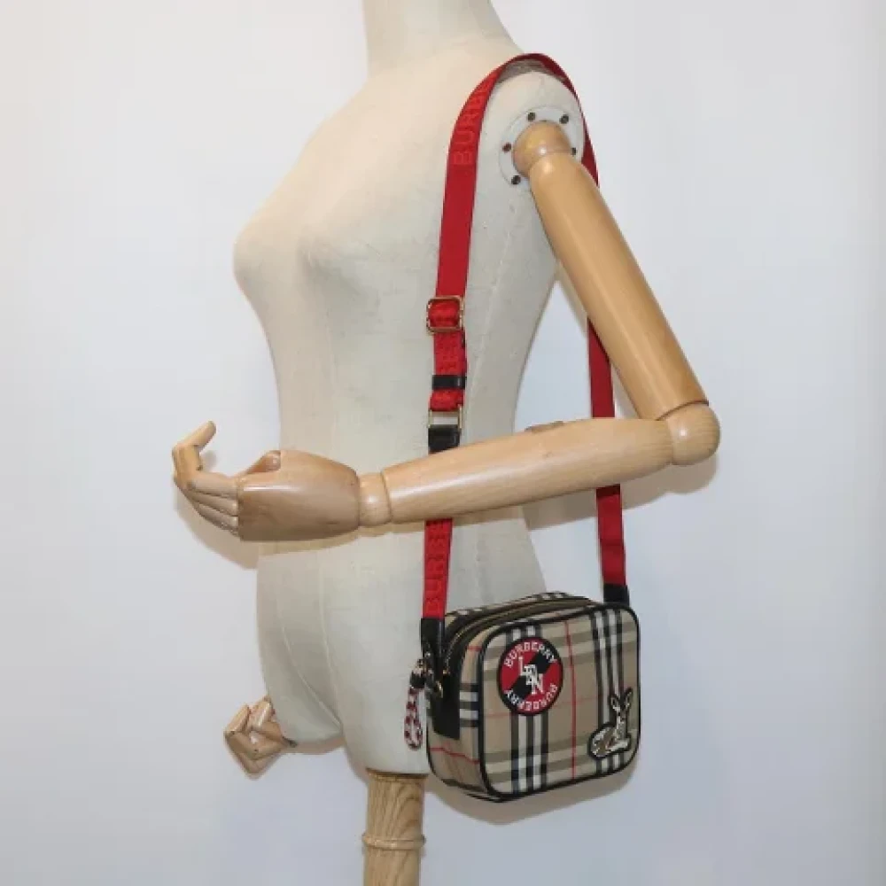 Burberry Vintage Pre-owned Canvas shoulder-bags Multicolor Dames