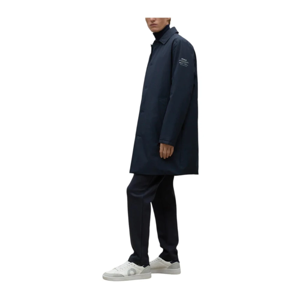 Ecoalf Klassieke Hampshirealf Jas voor de Winter Blue Heren