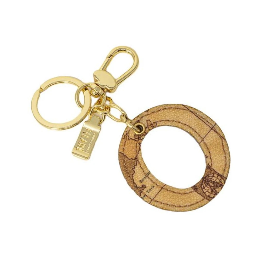 Alviero Martini 1a Classe Herfst Sleutelhanger Collectie in Polyurethaan Beige Dames