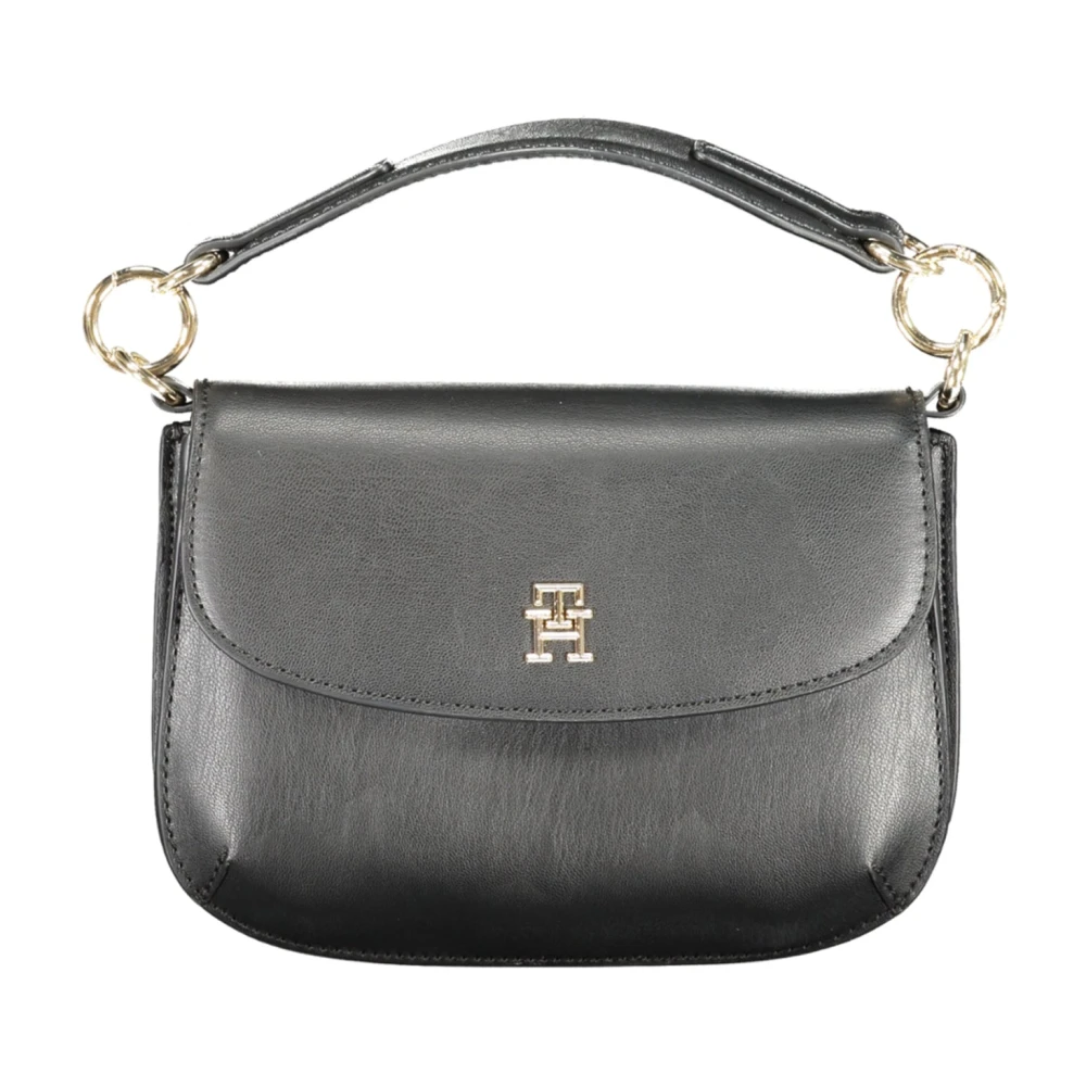 Tommy Hilfiger Zwarte dameshandtas met afneembare handgreep Black Dames