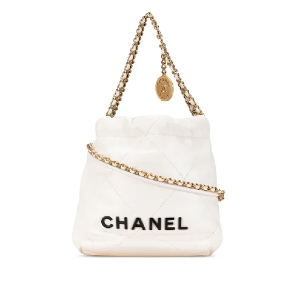 Chanel Vintage Pre-owned Leather chanel-bags White Dames