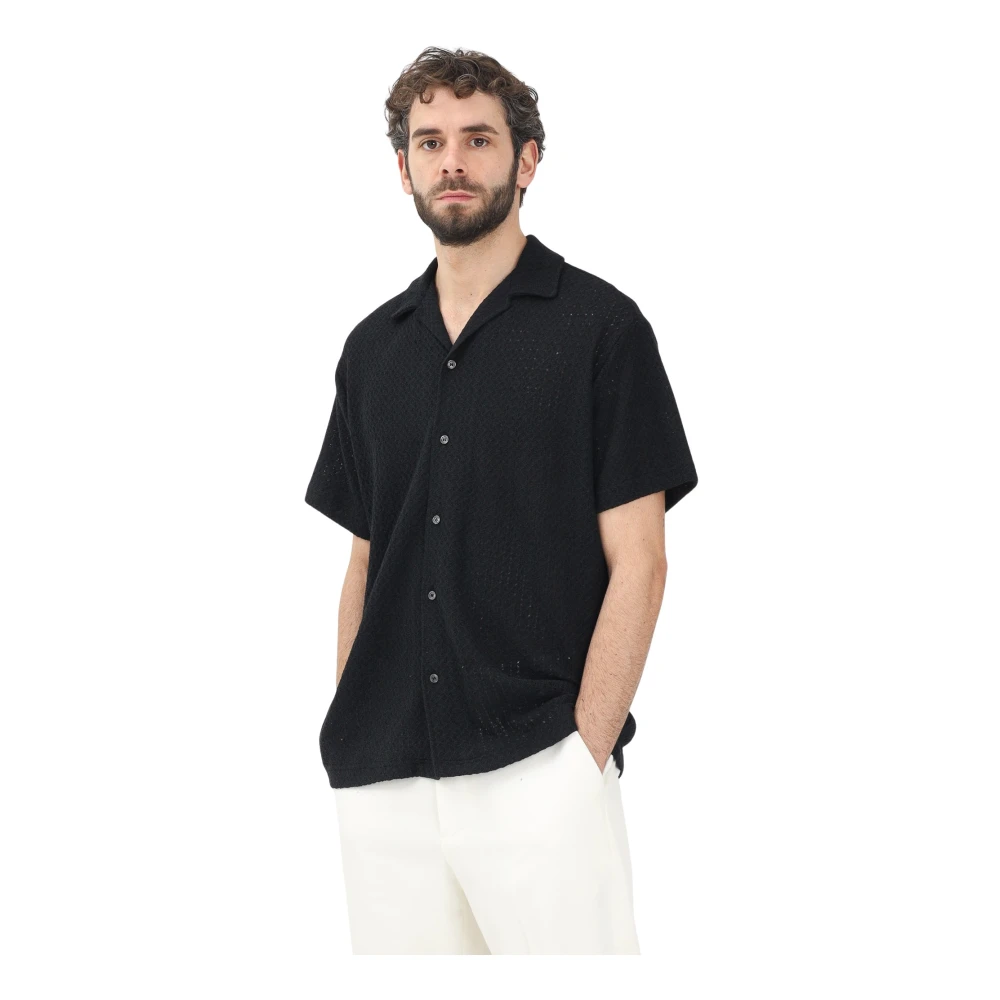 Selected Homme Zwarte shirts voor thuis Black Heren