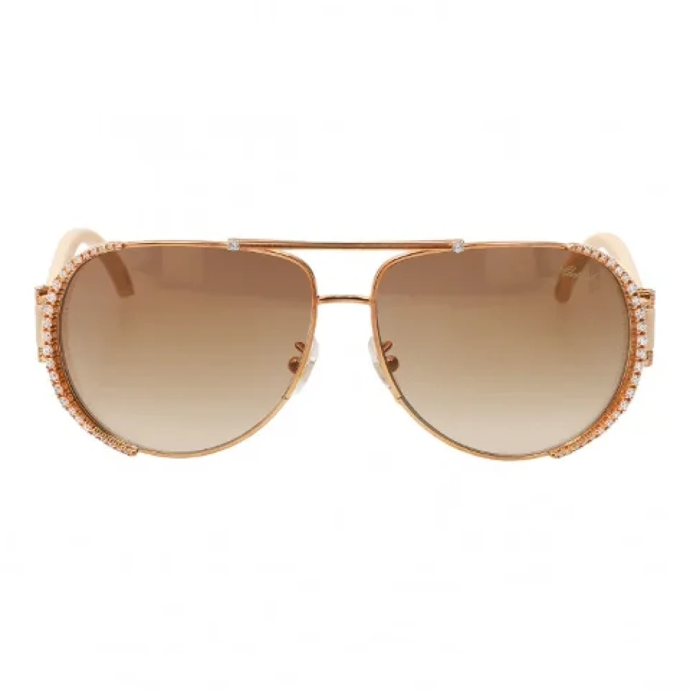 Chopard Pre-owned Acetate sunglasses Brown Dames