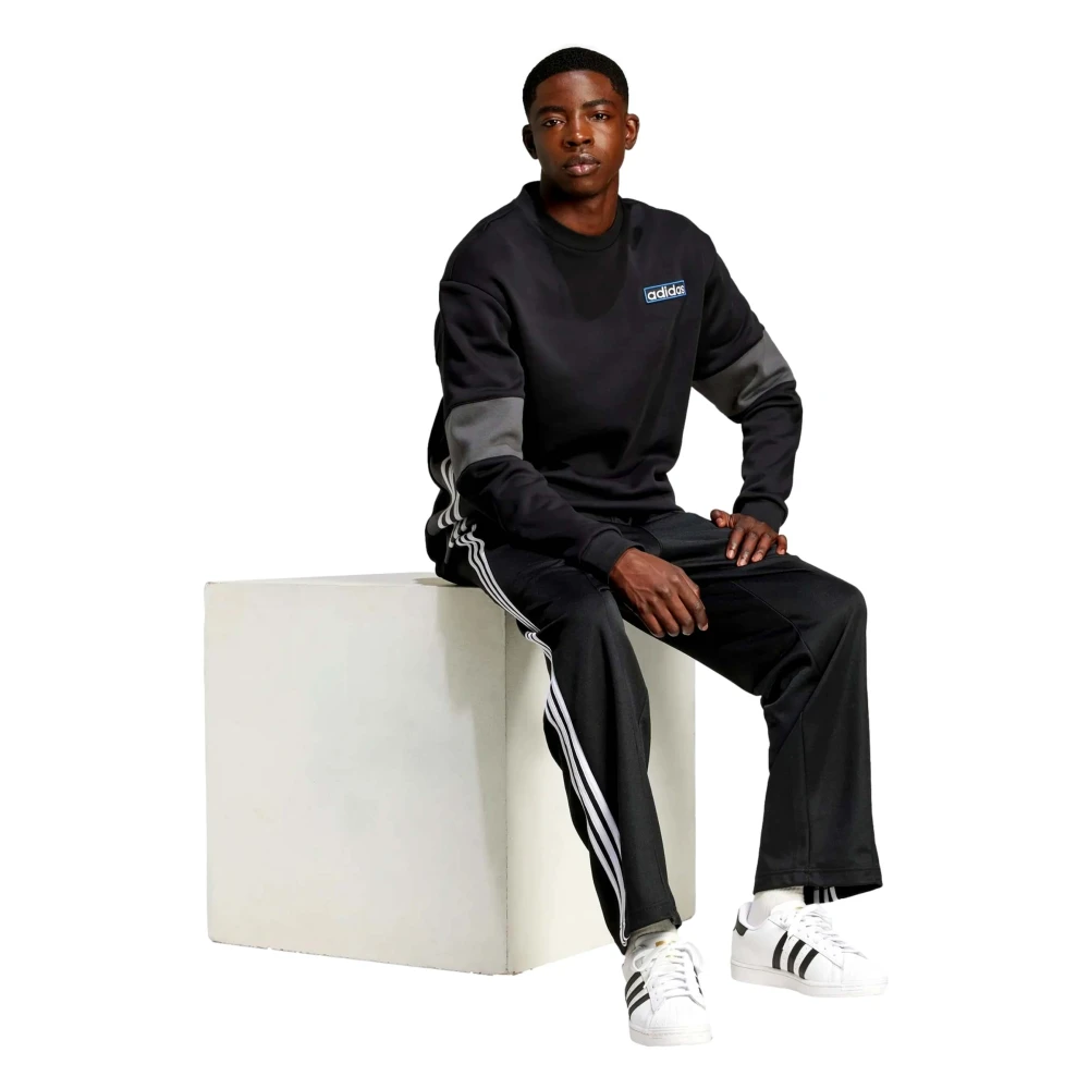 Adidas Baggy Lange broek Black Heren