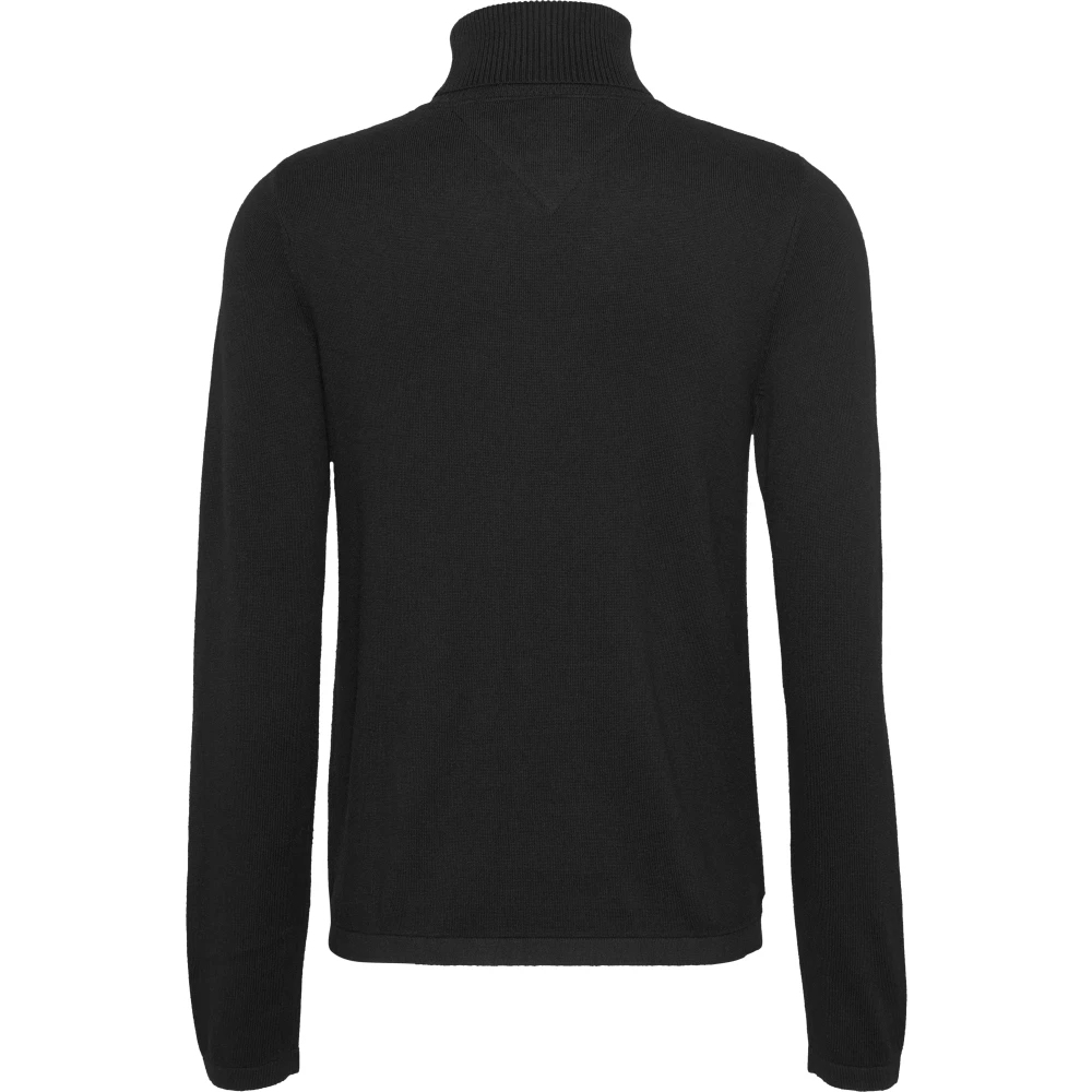 Tommy Jeans Zwarte Sweater Slip On Regular Fit Black Dames