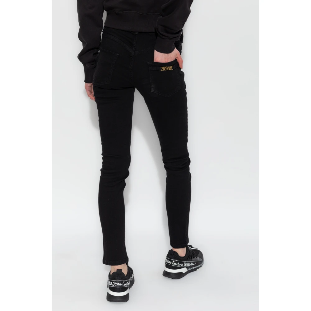 Versace Jeans Couture smalle jeans Black Dames