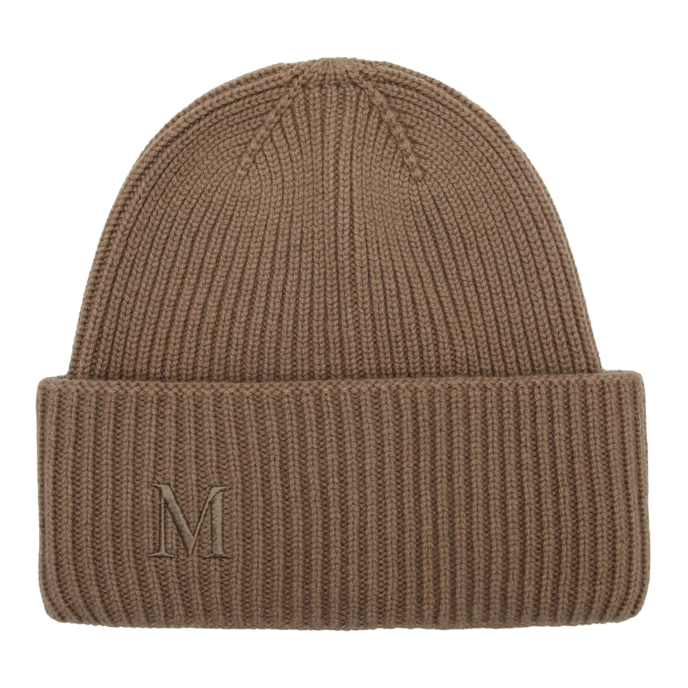 Max Mara Stijlvolle Beanie Hoed Brown Dames