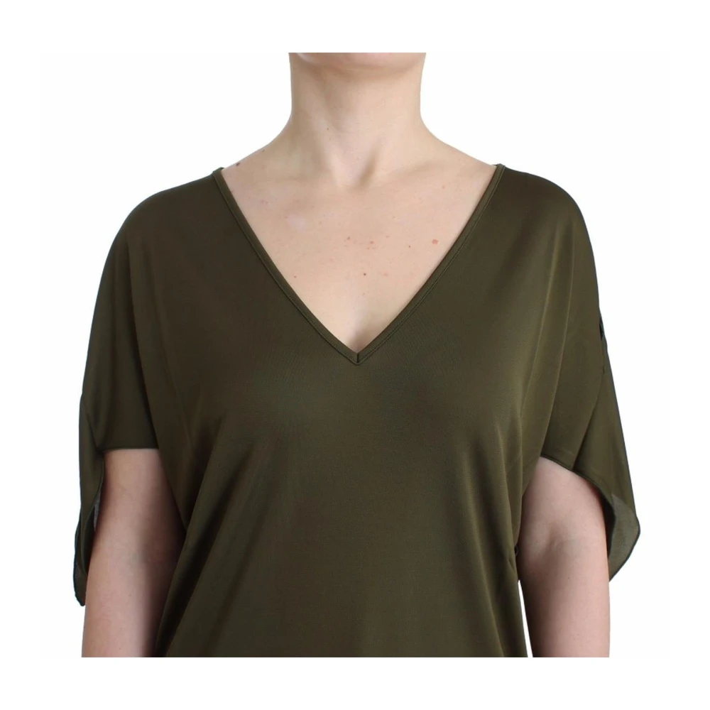 John Galliano Levendige Groene Blouse met Logodetails Green Dames