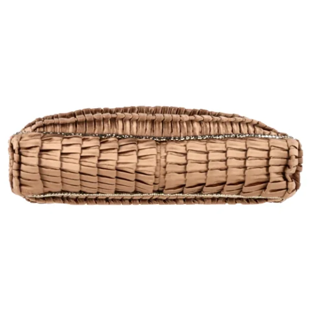 Fendi Vintage Pre-owned Fabric clutches Brown Dames