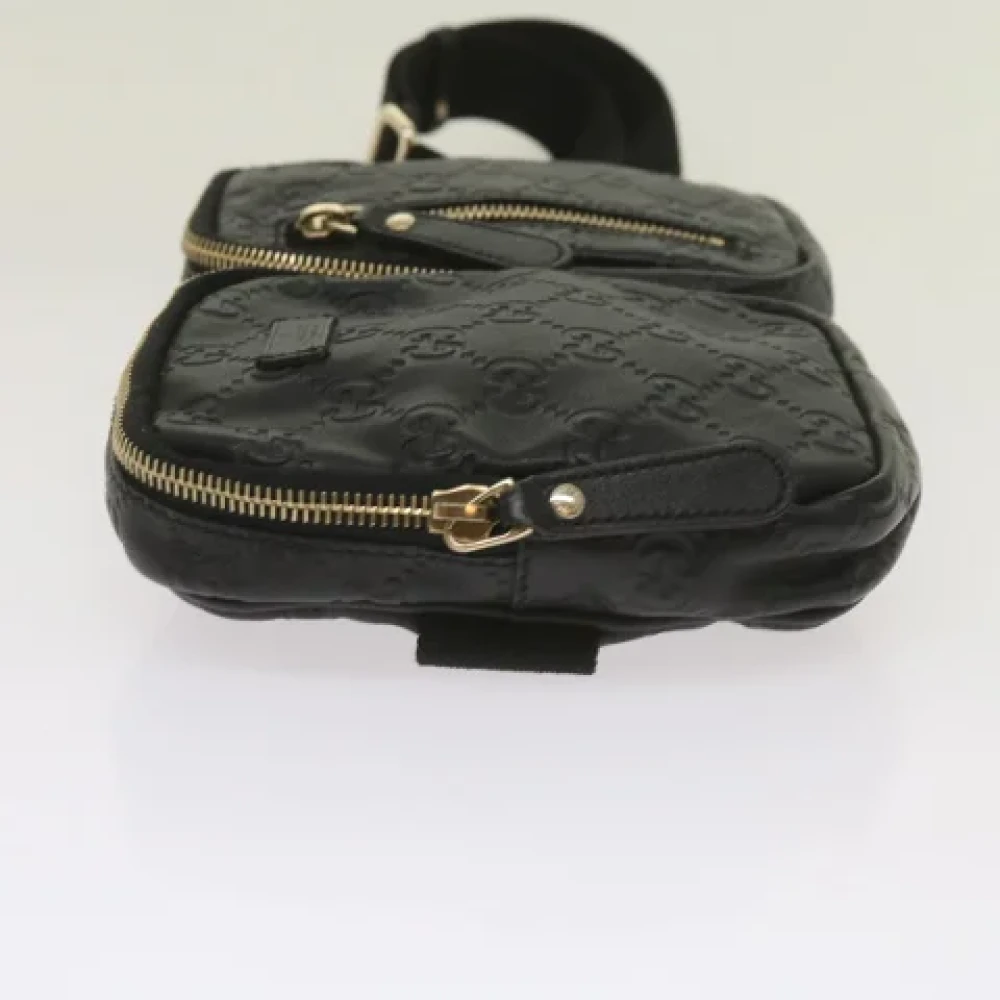 Gucci Vintage Pre-owned Canvas crossbody-bags Black Dames
