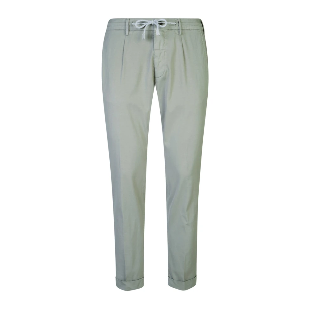 Eleventy Herr Grön Byxor W34, Bomull, Pantalone Jogger