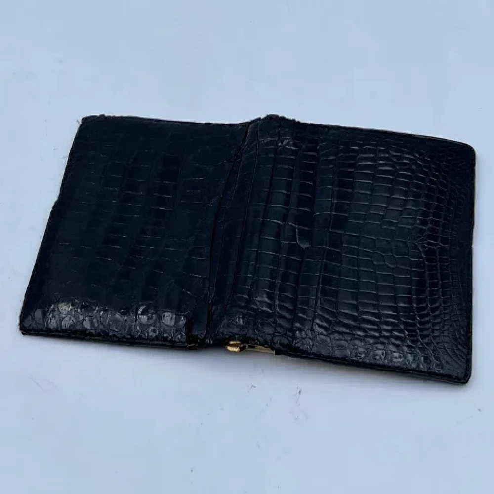 Gucci Vintage Pre-owned Leather home-office Black Dames