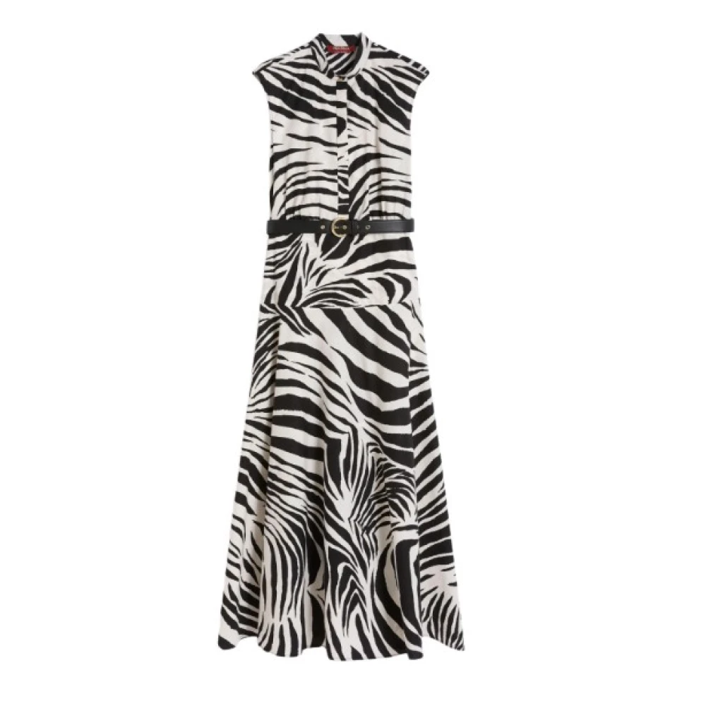 Max Mara Studio Women's Multicolor Shirt Dresses, Xs, Printed Poplin Shirt Dress