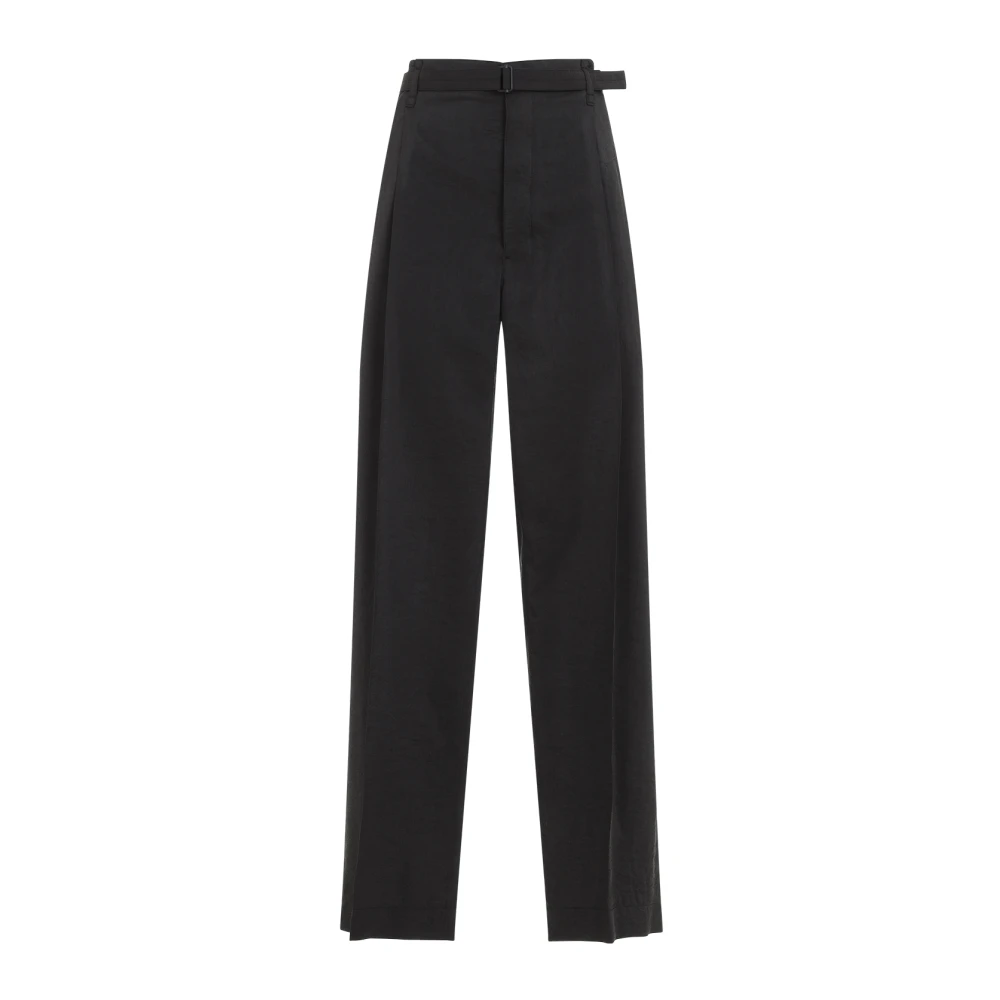 Lemaire Bruine Zijden Broek Elegante Stijl Brown Dames